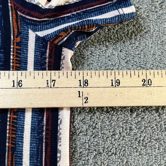 BCBGeneration Mini Dress Womens Medium Dark Navy Combo Striped‎ Mock Neck NEW - Picture 10 of 10